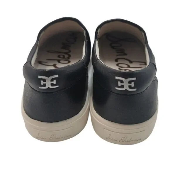 Sam Edelman Bulldog Sneakers Puppy Dog Black Slip On Sneakers Art Shoes New - Picture 5 of 11